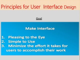 User Interface Design,Principles & process | PPTX