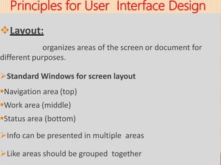 User Interface Design,Principles & process | PPT