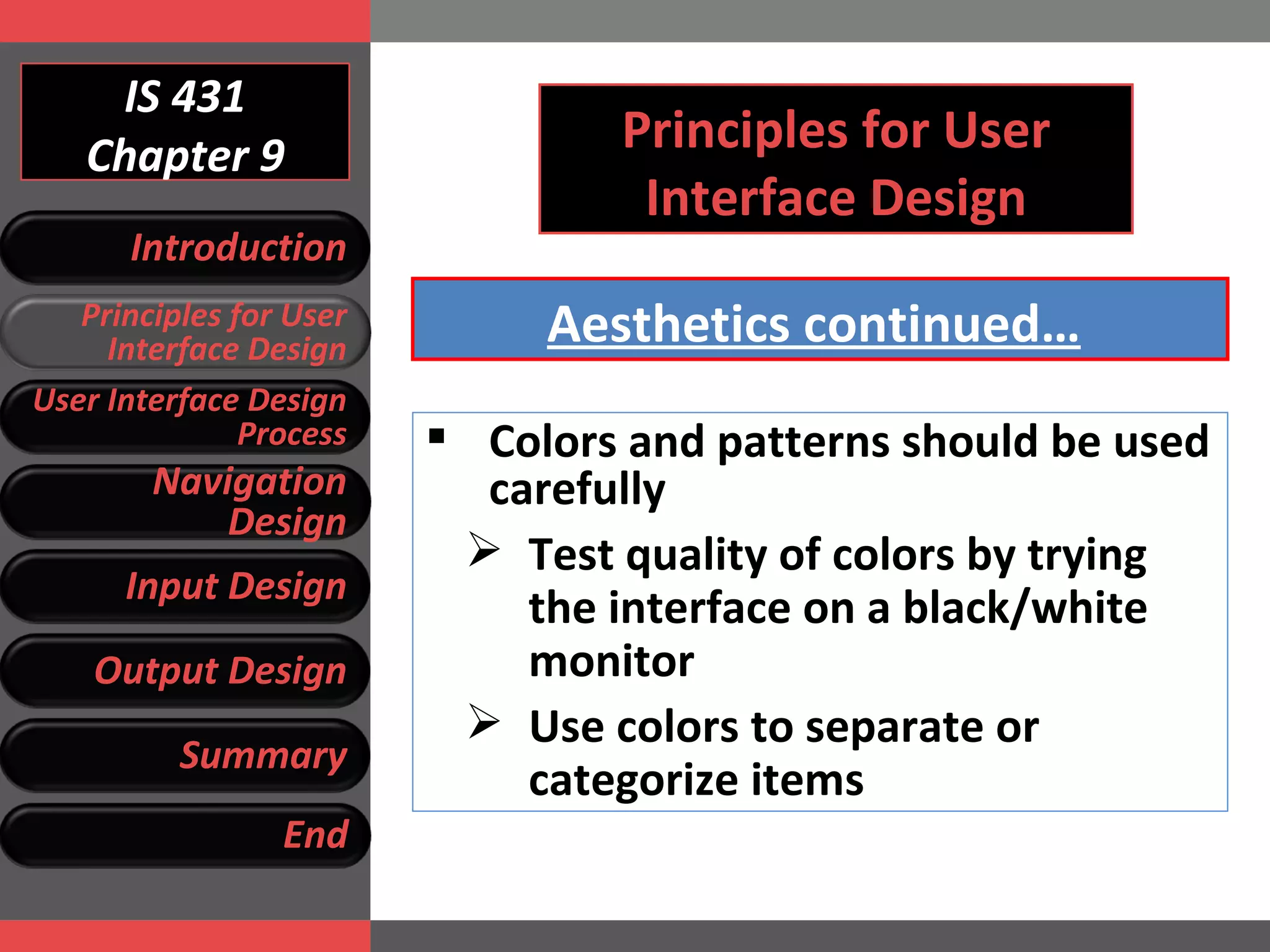 User Interface Design | PPT
