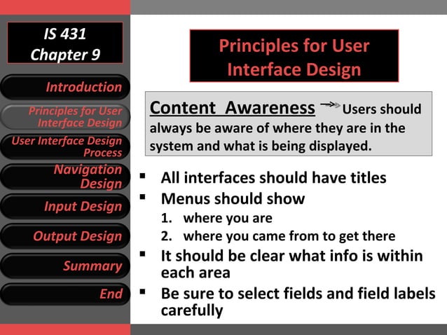 User Interface Design | PPT