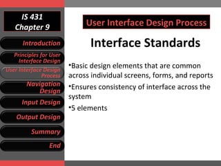 User Interface Standards User Interface Design | PPT