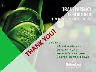 Marketing Research - Heineken