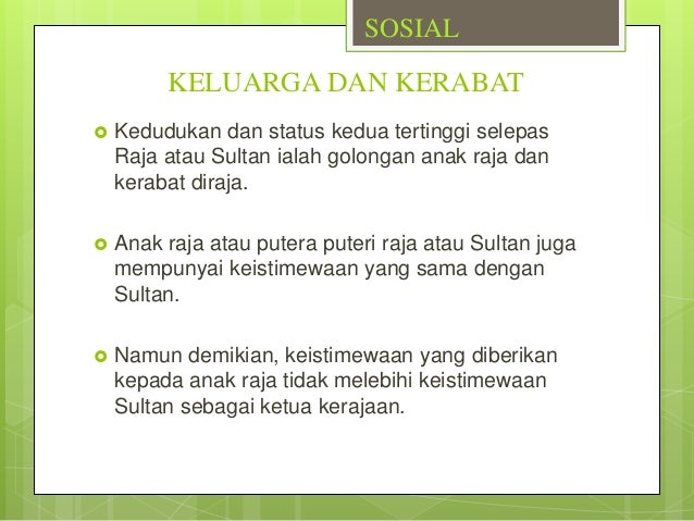 KEPENTINGAN SISTEM MASYARAKAT MELAYU TRADISI
