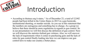Gun Control | PPTX