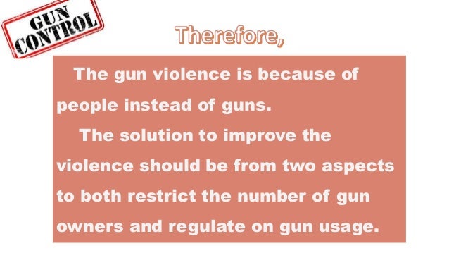 argument essay about gun violence