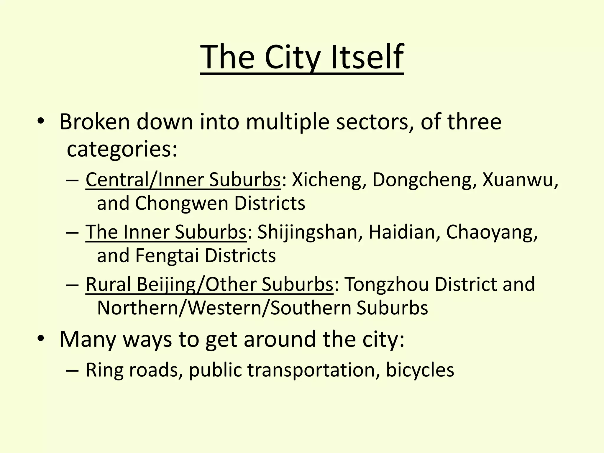Group Presentation Project: Beijing | PPTX