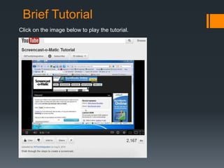 Brief Tutorial
Click on the image below to play the tutorial.
 