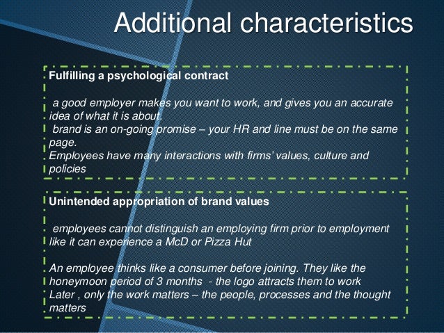 good work characteristics