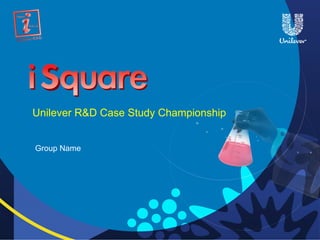Unilever R&D Case Study Championship


Group Name
 
