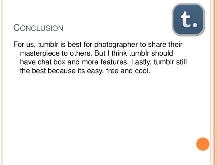 Group presentation tumblr