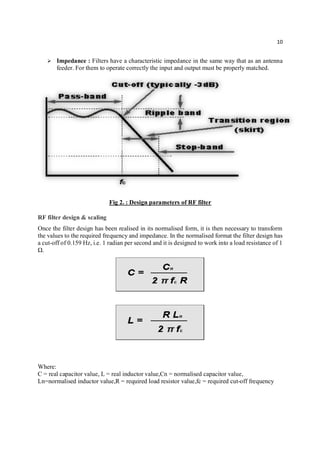 Project report on RF Filter Design | PDF
