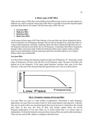 Project report on RF Filter Design | PDF