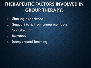 Group psychotherapy