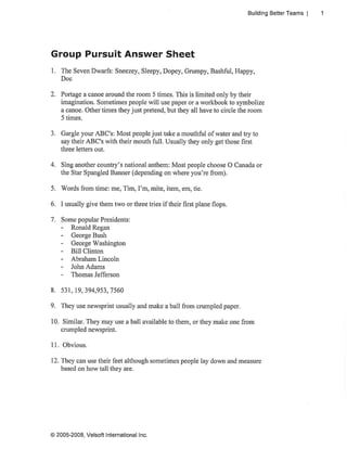 Group pursuit survival