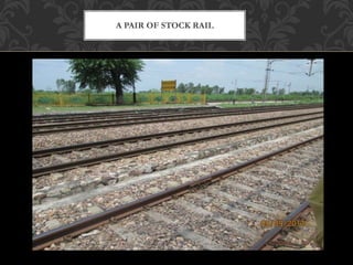 A PAIR OF STOCK RAIL 
 