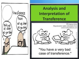 Analysis and
Interpretation of
Transference
 