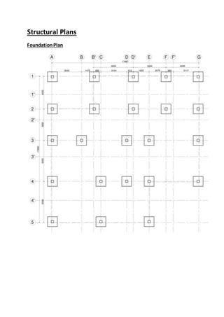 Structural Plans
FoundationPlan
 