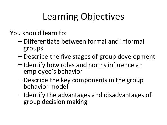 5 main differences between formal