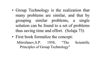 Group Technology | PPT