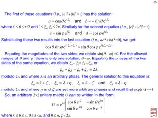 65
2017
MRT
Now we consider the transformation properties of operators on the state vector space.
Again we shall use, as a concrete example, the coordinate vector operators Xi defined
by the eigenvalue equation:
xx ii
xX =
Let us prove this, while at the same time getting a little practice, we apply the unitary
operator U(R) to Xi|x〉=xi|x〉 above and also using the fact that U−1(R)U(R)=1, we obtain:
Transformation Law for Operators
∑ −−
==
j
ji
j
ii
xRxRUXRU xxx ][)()( 11
where Rj
i is the 3×3 SO(3) matrix defining the rotation (c.f., êi =ΣjRj
i êj and xi =ΣjRj
i xj).
The components of the coordinate vector operator X transform under rotations as:
∑=−
j
j
j
ii XRRUXRU )()( 1
xxx1 )()()]()([)( 1
RUxRURUXRUXRU iii
==⋅ −
Now, since U(R)|x〉=|x〉=R|x〉 and the inverse or x j =ΣiRj
i xi being Σj[R−1]i
j x j =xi:
Hence:
∑∑ ==−
j
ji
j
j
ji
j
i
XRxRRUXRU xxx)()( 1
given xi|x〉=Xi|x〉 and is the same law as for the Xi covariant operators given above.
 