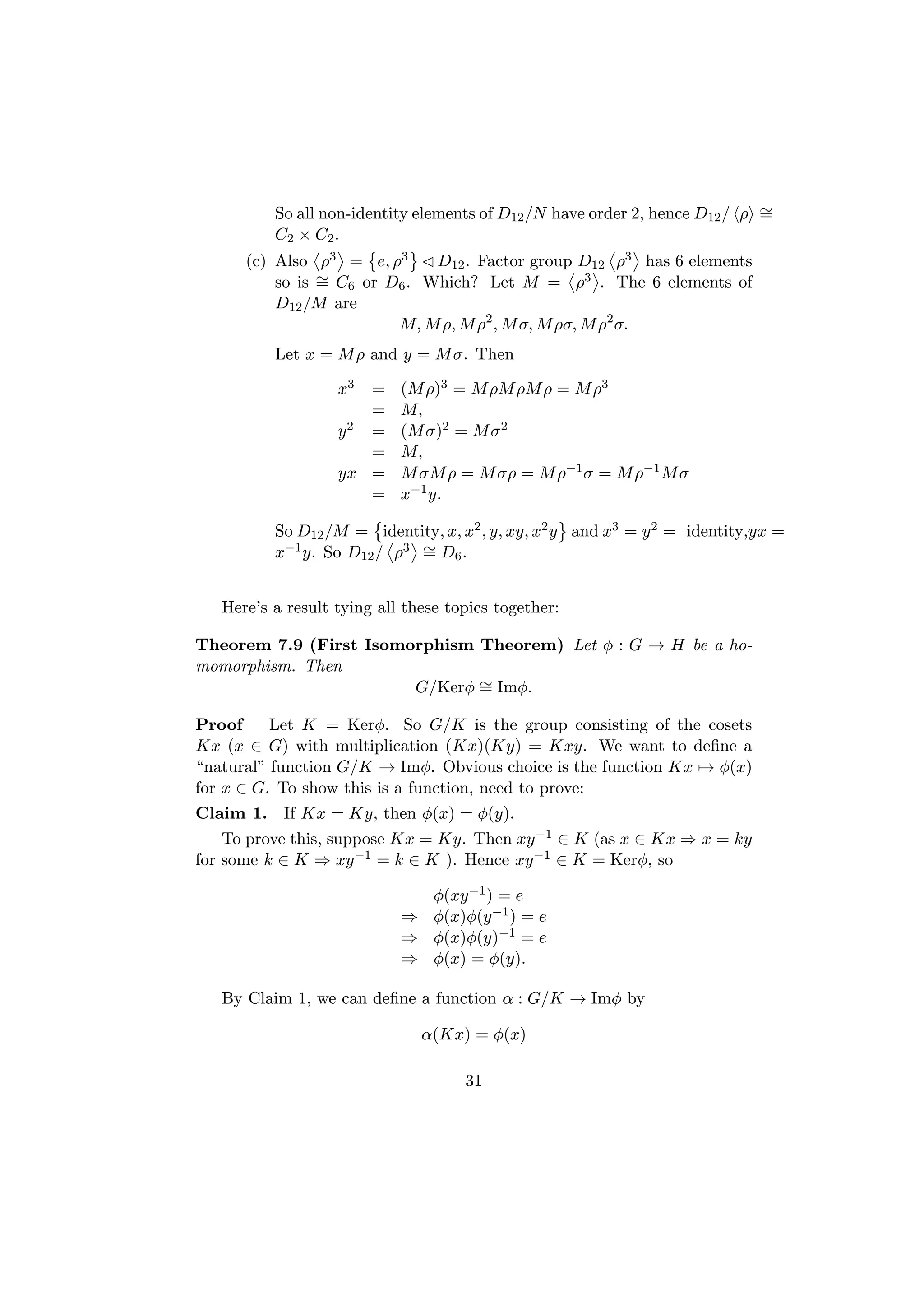 Group theory notes | PDF