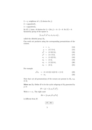 Group theory notes | PDF