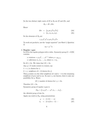 Group theory notes | PDF