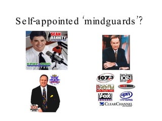 Self-appointed ‘mindguards’?   