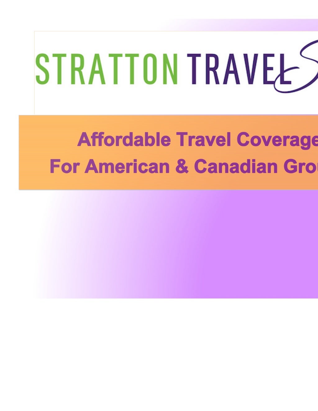 Group Travel Insurance Presentation