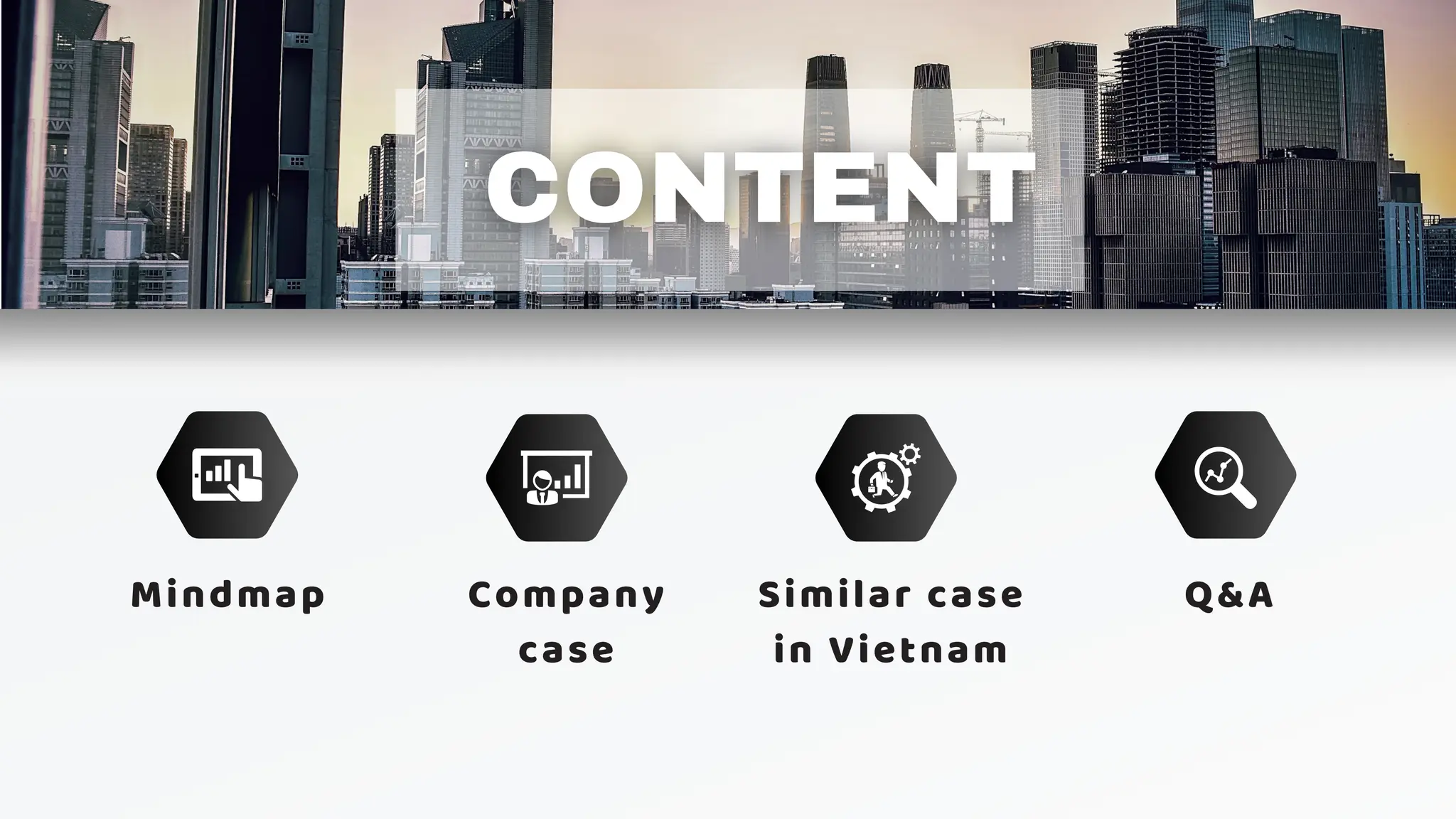Mindmap Company
case
Similar case
in Vietnam
Q&A
 