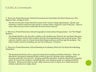 Common Core / Discovery Portal Activity