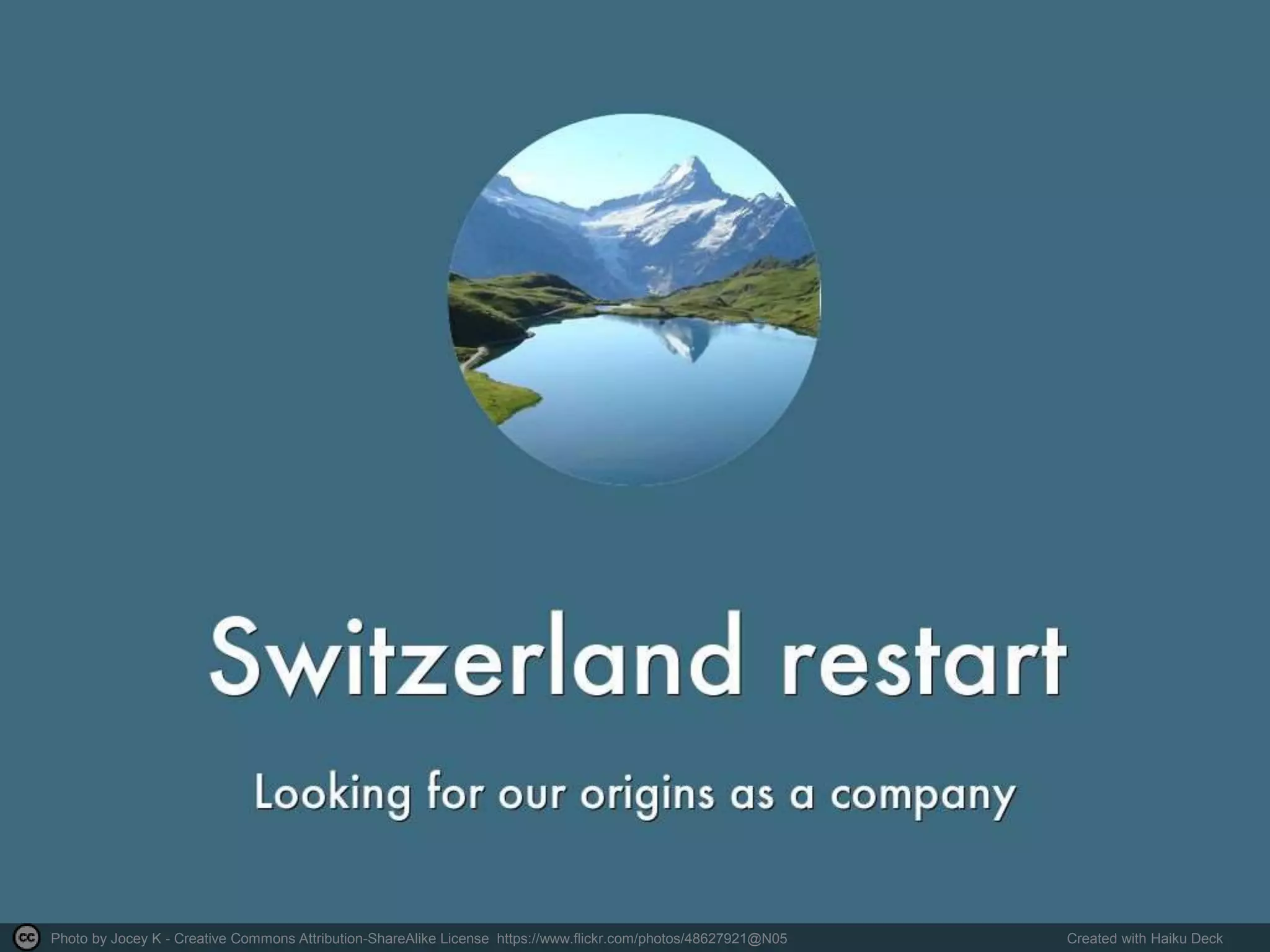 Photo by Jocey K - Creative Commons Attribution-ShareAlike License https://www.flickr.com/photos/48627921@N05 Created with Haiku Deck
 