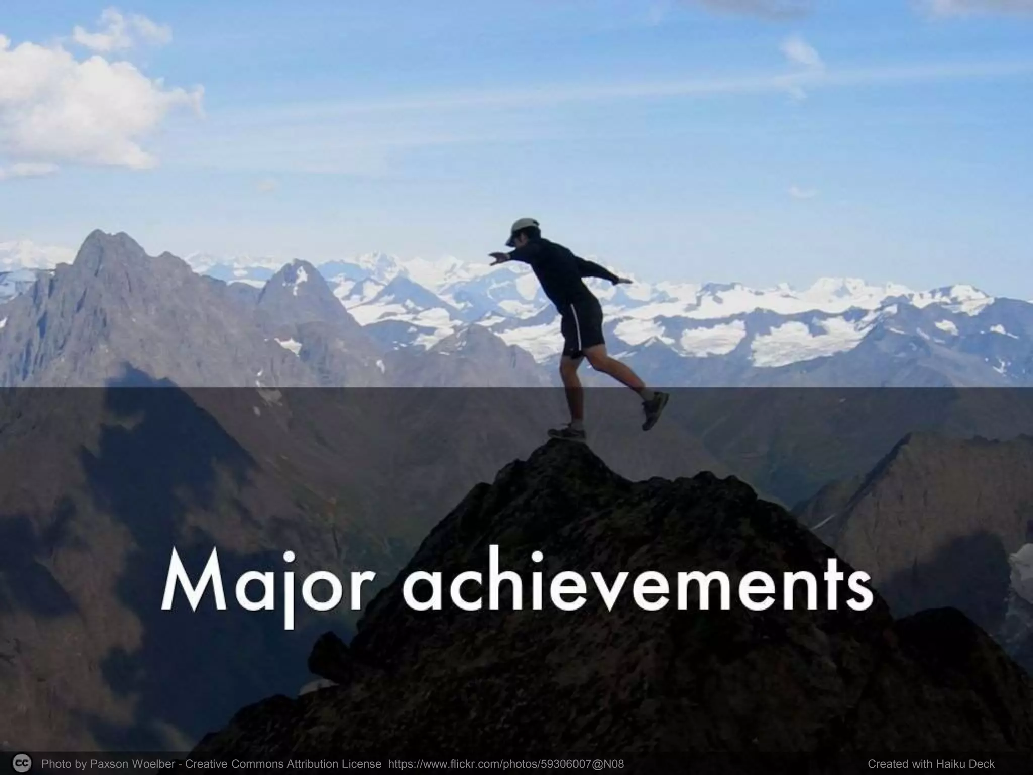 Photo by Paxson Woelber - Creative Commons Attribution License https://www.flickr.com/photos/59306007@N08 Created with Haiku Deck
 