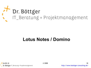 Lotus Notes / Domino 