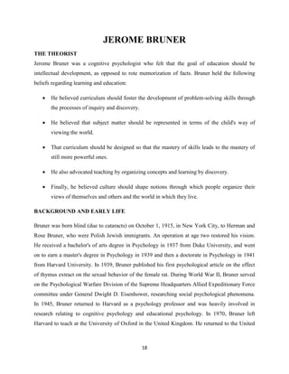 PIAGET’S AND PAVLOV’S PSYCHOLOGICAL THEORIES OF LEARNING | PDF