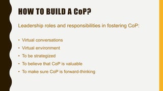 COMMUNITIES of PRACTICE | PDF