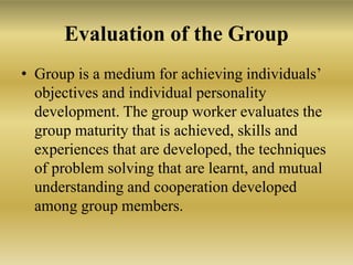 Group work in action. recording and evaluation | PPTX
