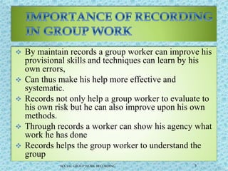 Group work recording | PPTX