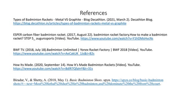 Group Yonex - Manufacturing Process of Badminton Racket ( Manufacturing ...