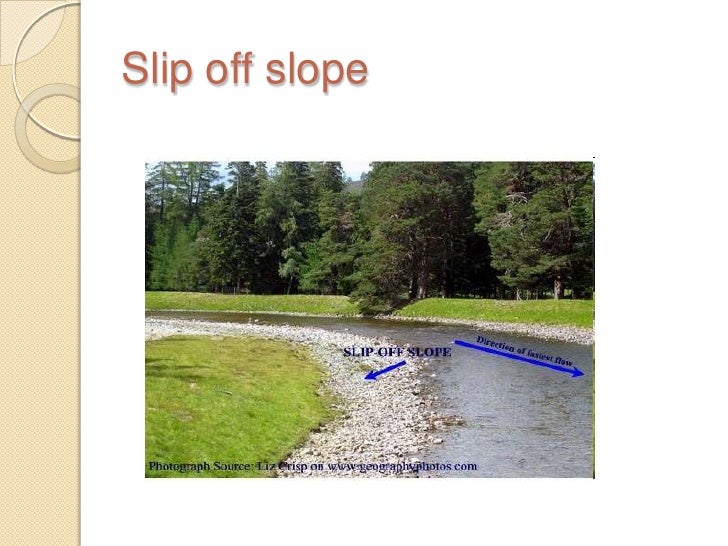 Features formed by a river