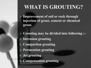 Grout curtain | PPTX