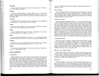 Frescobaldi
Opere complete, Milão, Edizioni Suvini Zerboni, 1976-; obras de tecla in P. Pidoux, 5
vols., Kassel, Bârenreiter, 1949-1954.
Froberger
As peças de tecla foram editadas por G. Adler in DTOe, vols. 8, 13 e 21, anos 4/1, 6/2
e 10/2, e as peças de órgão in Suddeutsche Orgelmeister des Barock, 5, ed. R. Walter,
Altõttíng, A. Coppenrath, 1968; nova ed. crítica das suites por H. Schott in Le Pupitre, n.° 57,
Paris, Heugel, 1979.
Gaultier, D.
La Rhétorique des dieux (fac-símile e transcrição), in Publications de la Société française
de musicologie, vols. 6 e 7, Paris, Librairie E. Droz, 1932-1933.
Jenkins
Música para consort in MB 26 e 39; cf. os restantes volumes de MB para a música para
consort e viola de outros compositores ingleses deste período.
Scheidt
As obras completas foram editadas por G. Harms e C. Hahrenholz, 13 vols., Klecken-
-Ugrino Abtlg. Verlag, 1923-; a Tabulatura nova, DdT, vol. 1.
Schein
As obras completas foram editadas por A. Prüfer et. ai, 7 vols., Leipzig, Breitkopf und
Hãrtel, 1901-1923, reed. em 1970; nova ed. de A. Adrio e S. Helms, Kassel, Bârenreiter, 1963-.
Sweelinck
Opera omnia, vol. 1, The Instrumental Works, ed. G. Leonhardt et ai, Amsterdão,
Vereeniging voor Nederlandse Muziekgeschiedenis, 1968; 2.a
ed. rev. em 1974.
Viadana
Encontrar-se-á uma edição modema dos Cento concerti ecclesiastici in Viadana, Opere,
série 1, n.° 1, Kassel, Bârenreiter, 1964.
Leitura aprofundada
Generalidades
Manfred F. Bukofzer, Music in the Baroque Era, Nova Iorque, Norton, 1947, embora um
tanto desactualizado, é uma perspectiva de conjunto de todo o período, com exemplos musi-
cais e bibliografia; Claude V. Palisca, Baroque Music, 2.a
éd., Englewood Cliffs, N. J.,
Prentice-Hall, 1981, é uma introdução selectiva aos principais estilos e géneros da música
barroca, com exemplos musicais e bibliografias comentadas. Deverão também consultar-se os
artigos revistos de The New Grove Composer Biography Series, Nova Iorque, Norton, 198-:
The New Grove Italian Baroque Masters (Monteverdi, Frescobaldi, Cavalli, Corelli, A. Scar-
latti, Vivaldi, D. Scarllati), de D. Arnold et al., 1984; The New Grove North European Baroque
Masters (Schütz, Groberger, Buxtehude, Purcell, Telemann), de J. Rifkin et ai, 1985, e The
356
New Grove French Baroque Masters (Lully, Charpentier, Lalande, Couperin, Rameau), de J.
Anthony et al., 1986.
Baixo contínuo
O livro de Frank Arnold, The Art of Accompaniment from a Thorough-Bass as Practiced
in the XVIIth and XVIIIth Centuries, Nova Iorque, Dover, 1965, é a obra de base sobre este
tema, com copiosas citações e exemplos extraídos das fontes. Uma introdução muito útil,
completa e prática é a de Peter F. Williams, Figured Bass Accompaniment, 2 vols., Edimburgo
e Chicago, Edinburg University Press, 1970.
Primordios da ópera
Para uma panorâmica de conjunto sobre a ópera, v. D. J. Grout. A Short History of Opera,
2.a
éd., Nova Iorque, Columbia University Press, 1965; sobre a ópera desde os seus começos
até Lully, v. N. Robert Domington, The Rise of Opera, Londres e Boston, Faber and Fabèr,'
1981. Uma bibliografia útil é a obra de A. Marco, Opera: a Research and Information Guide,
Nova Iorque, Garland, 1984. Sobre os primordios da ópera italiana, v. Howard M. Brow, «How
opera began: an introduction to Jacopo Peri's Euridice (1600)», in The Late Italian
Renaissance, 1525-1630, ed. E. Cochrane, Nova Iorque, Harper and Row, 1970, pp. 401-443,
e in GLHWM, 5, 1-43, Nino Pirrotta, «Early Italian opera and aria», in Music and Theatre from
Poliziano to Monteverdi, trad, de K. Eales, Cambridge University Press, 1982, e William
Porter, «Peri and Corsi's Dafne: some new discoveries and observations», JAMS, 18, 1965,
170-196; v. também Margaret Murata, Operas for the Papal Court, 1631-1668, Ann Arbor,
UMI Research Press, 1981, para uma análise dos primordios da ópera ramana, e Simon T.
Worthstorne, Venetian Opera in the Seventeenth Century, Oxford, Clarendon Press, 1954.
A camerata florentina
Entre os bons textos de fundo sobre a camerata florentina refiram-se Claude V. Palisca,
«The 'camerata florentina': a reappraisal*, in Studi musicali, 1, 1972, 203-236, e GLHWM,
11, 45-79, e Nino Pirrotta, «Tempéraments and tendencies in the Florentine camerata», MQ
40, 1954, 169-189. No campo dos estudos de pormenor, v. C. V. Palisca, Girolamo Mei,
Letters on Ancient and Modem Music to Vincenzo Galilei and Giovanni Bardi, 2.' éd.,
Estugarda, Hânssler/AIM, 1977, e 77¡e Florentine Camerata: Documentary Studies and
Translations, New Haven, Yale University Press, 1989.
Música vocal de câmara italiana
Para um panorama acerca do canto solístico, v. Nigel Fortune, «Italian secular monody
from 1600 to 1635: an introductory survey», in MQ 39, 1935, 171-195, e in GLHWM, 5, 47¬
-71; sobre a cantata, v. Gloria Rose, «The Italian cantata of the baroque period», in Gattungen
der Musik in Einzeldarstellungen: Gedenkschrift Leo Schrade, ed. W. Arlt et al., Berna,
Francke, 1973, 1, 655-677, e in GLHWM, 5, 241-263.
Monteverdi
Duas das introduções mais legíveis são a de Denis Arnold, Monteverdi, Londres, j . M.
Dent, 1963, rev. em 1975, e a de Leo Schrade, Monteverdi: Creator of Modem Music, Nova
Iorque, Norton, 1950, reed. em 1964. Para uma bibliografia completa e estudos de pormenor,
v. The New Monteverdi Companion, ed. D. Arnold e N. Fortune, Londres, Faber and Faber,
1985, Jeffrey Kurtzman, Essays on the Monteverdi Mass and Verpers of 1610, Rice University
357
 