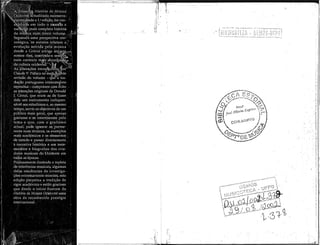 presenté História da Música
Ocidental; actualizada sucessiva-
nente desde a l.-1
edição, foi con-
em todo o mundo a
e mais completa história
" •  ^ f . " - ' " • • - .
j Seguindo uma perspectiva cro-
nológica, os autores relatam a
i evolução sofrida pela música
desde a Grécia antiga ãté.„aog_-
nossos dias, inserindo-a sempre^
num contexto mais abrangente^
da cultura ocidental."'^ | - | . " ~
[ As alterações introdlizitíasjpor
t Claude V. Palisca na maiKrjecplite
i revisão do volume - que'a tra-
1
dução portuguesa inteiramente
! reproduz - cumpriram com êxito
j as intenções originais de Donald
J. Grout, que eram as de fazer
I dele um instrumento indispen-
i sável aos estudiosos e, ao mesmo
tempo, servir os objectivos de um
público mais geral, que apenas
gostasse e se interessasse pelo
tema e que, com o grafismo
actual, pode ignorar os porme-
nores mais técnicos, os exemplos
I mais académicos e os elementos
i de estudo e passar directamente
• à narrativa histórica e aos teste-
í munhos e biografias dos cria¬
! dores musicais do Ocidente em
todas as épocas,
j Profusamente ilustrada e repleta
I de referências musicais, algumas
.) delas resultantes de investiga-
ções extremamente recentes, esta
edição perpetua a tradição de
í rigor académico e estilo gracioso
i que desde o início fizeram da
i História da Música Ocidental uma ..
•
s obra de reconhecido prestígio
î internacional.
. ...
A r / oto? s v c a
mi f 1
 V / &
(«ara
 