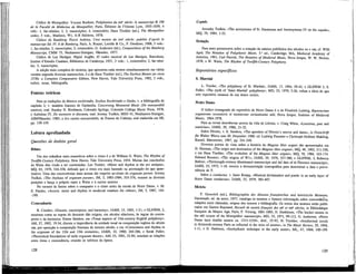 Códice de Montpellier: Yvonne Rockset, Poliphonies du xiif siècle: le manuscript H 196
de la Faculté de Médecine de Montpellier, Paris, Éditions de l'Oiseau Lyre, 1935-1939, 4
vols.: 1, fac-símiles; 2, 3, transcrições; 4, comentário; Hans Tischler (éd.), The Montpellier
codex, 3 vols., Madison, Wl, A-R Editions, 1978.
Códice de Bamberg: Pierre Aubrey, Cent motets du xnf siècle: publiés d'après le
manuscript Ed, TV. 6 de Bamberg, Paris, A. Rouart, Lerolle & Co., P. Geuthner, 1908, 3 vols.:
1, fac-símiles; 2, transcrições; 3, comentário; G. Anderson (éd.), Compositions of the Bamberg
Manuscript, CMM 75, Neuhausen-Stuttgart, Hânssler, 1977.
Códice de Las Huelgas: Higini Anglès, El codex musical de Las Huelgas, Barcelona,
Institut d'Estudis Catalans, Biblioteca de Catalunya, 1931, 3 vols.: 1, comentário; 2, fac-sími-
les; 3, transcrições.
A edição mais completa de motetes, que apresenta cada motete simultaneamente em várias
versões segundo diversos manuscritos, é a de Hans Tischler (ed.), The Earliest Motets (to circa
1270): a Complete Comparative Edition, New Haven, Yale University Press, 1982, 3 vols.,
índice, notas, bibliografia.
Fontes: teóricos
Para as traduções de Musica enchiriadis, Scolica Enchiriadis e Guido, v. a bibliografia do
capítulo 2; v. também Joannes de Garlandia, Concerning Measured Music (De mensurabili
musica), trad. Stanley H. Birnbaum, Colorado Springs, Colorado College Music Press, 1978,
e Anónimo IV, De mensuris et discantu, trad. Jeremy Yudkin, MSD 41, Neuhausen-Stuttgart,
ATM/Hãnssler, 1985; a Ars cantus mensurabilis, de Franco de Colônia, está traduzida em SR,
pp. 139-159.
Leitura aprofundada
Questões de âmbito geral
Ritmo
Um dos trabalhos mais exaustivos sobre o ritmo é o de William G. Waite, The Rhythm of
Twelfth-Century Poliphony, New Haven, Tale University Press, 1954. Muitas das conclusões
de Waite têm vindo a ser contestadas: Leo Treitíer, «Meter and rhythm in the ars antigua»,
MQ, 65, 1979, 524-558, defende que o ritmo era mais baseado na acentuação do que quan-
titativo. Uma das controvérsias mais acesas diz respeito ao ritmo do organum purum. Jeremy
Yudkin, «The rhythms of organum purum», JM, 2, 1983-1984, 355-376, resume as diversas
posições e lança o próprio repto a Waite e a outros autores.
No tocante às fontes sobre o compasso e o ritmo antes da escola de Notre Dame, v. M.
E. Fassler, «Accent, meter and rhythm in medieval treatises De rithms», JM, 5, 1987, 164¬
-190.
Consonancia
R. Crocker, «Discant, counterpoint, and harmony», JAMS, 15, 1962, 1-21, e GLHWM, 2,
mostram como as regras do descante dão origem, em séculos ulteriores, às regras do contra-
ponto e da harmonia. Ernest Sanders, em «Tonai aspects of 13th-century English poliphony»,
AM, 37, 1965, 19-34', discute a importância da unidade tonal na composição inglesa do século
xm, por oposição à composição francesa do mesmo século, e em «Consonance and rhythm in
the organum of the 12th and 13th centuries», JAMS, 33, 1980, 264-286, e Sarah Fuller,
«Theoretical foundations of early organum theory», AM, 53, 1981, 52-84, estudam as relações
entre ritmo e consonância, citando os teóricos da época.
128
Copula
Jeremky Yudkin, «The anonymous of St. Emmeram and Anonnymous IV on the copula»
MQ, 70, 1984, 1-22.
Notação
Para mais pormenores sobre a notação da música polifónica dos séculos xn e xm, cf. Willi
Apel, The Notation of Polyphonic Music, 5.a
éd., Cambridge, MA, Medieval Academy of
America, 1961, Carl Parrish, The Notation of Medieval Music, Nova Iorque, W. W. Norton,
1978, e W. Waite, The Rhythm of Twelfth-Century Polyphony.
Reportónos específicos
S. Marcial
L. Treitler, «The polyphony of St. Martial», JAMS, 17, 1964, 29-42, e GLHWM 2, S.
Fuller, «The myth of 'Saint Martial' polyphony», MD, 33, 1979, 5-26, refuta a ideia de que
este reportório emanou de um único centro.
Notre Dame
O índice consagrado do reportório de Notre Dame é o de Friedrich Ludwig, Repertorium
organorum recentioris et motetorum vertustissimi stili, Nova Iorque, Institute of Medieval
Music, 1964-1978.
Para as novas descobertas acerca da vida de Léonin, v. Craig White, «Leoninus, poet and
rnusician», JAMS, 39, 1986, 21-52.
Sobre Pérotin, v. E. Sanders, «The question of Pérotin's oeuvre and dates», in Festschrift
fur Walter Wiora turn 30. Dezember 1966, ed. Ludwig Finscher e Christoph-Hellmut Mahling,
Kassel, Bãrenreiter, 1967, pp. 241-249.
Diversos pontos de vista sobre a história do Magnus liber organi são apresentados em
H. Husman, «The origin and destination of the Magnus liber organi», MQ, 49, 1963, 311-330,
e em Hans Tischler, «The evolution of the Magnus liber organi», MQ, 70, 1984, 163-174.
Edward Roesner, «The origins of Wl», JAMS, 29, 1976, 337-380, e GLHWM, 2, Rebecca
Baltzer, «Thirteength-century illuminated manuscripts and the date of th Florence manuscript*,
JAMS, 25, 1972, 1-18, recorre a documentação iconográfica para determinar a data e prove-
niencia de F.
Sobre o conductus, v. Janet Knapp, «Musical declamation and poetic in an early layer of
Notre Dame conductus», JAMS, 32, 1979, 383-407.
Motete
F. Gennrich (éd.), Bibliographie der ãltesten franzõsichen und lateinische Motetten,
Darmstadt, ed. do autor, 1957, cataloga os motetes e fornece informação sobre concordância,
relações entre cláusulas, origem dos tenores e bibliografia. Os textos dos motetes estão publi-
cados em Gaston Raynaud, Recueil de motets français des xtf et xitf siècles, in Bibliothèque
française du Moyen Age, Paris, F. Vieweg, 1881-1883, D. Harkbison, «The hocket motets in
the old corpus of the Montpellier manuscript, MD, 25, 1971, 99-112, G. Anderson, «Notre
Dame latin double motets ca. 1215-1250», ibid., 35-92, H. Tischler, «Intellectual trends
in thirteenth-century Paris as reflected in the texts of motets», in The Music Review, 29, 1968,
1-11, e D. Harbison, «Isorhythmic technique in the early motet», ML, 47, 1966, 100-109.
129
 
