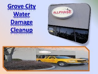 Grove city water damage cleanup