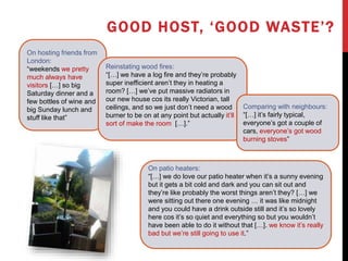 GOOD HOST, ‘GOOD WASTE’?
On patio heaters:
“[…] we do love our patio heater when it’s a sunny evening
but it gets a bit co...