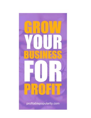 Grow your business for profit 
