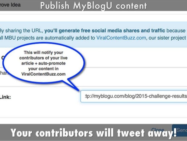 Grow Twitter Presence with MyBlogU Slide 11