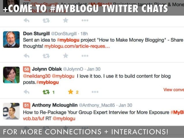 Grow Twitter Presence with MyBlogU Slide 13