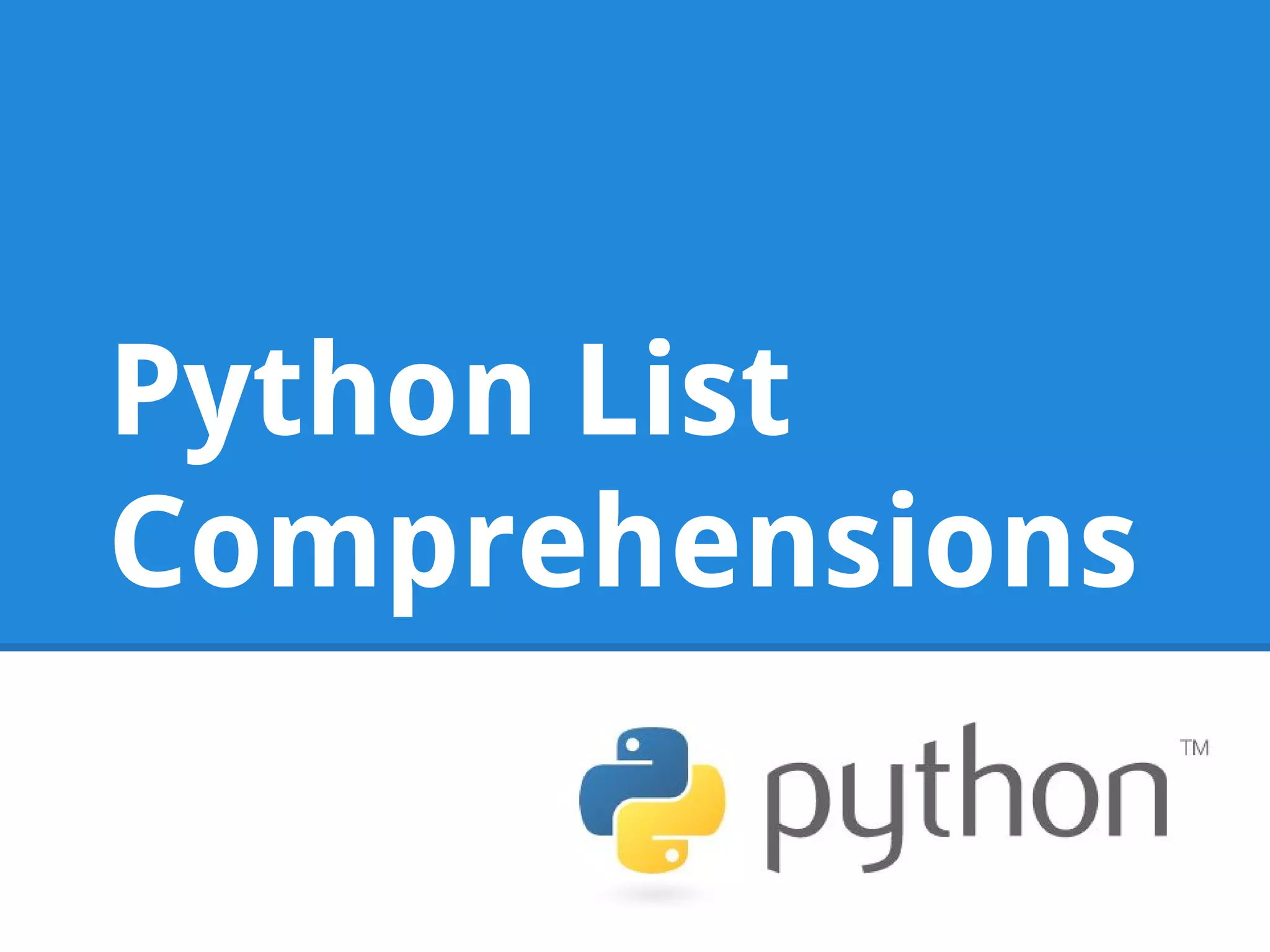 Python List Comprehensions | PDF